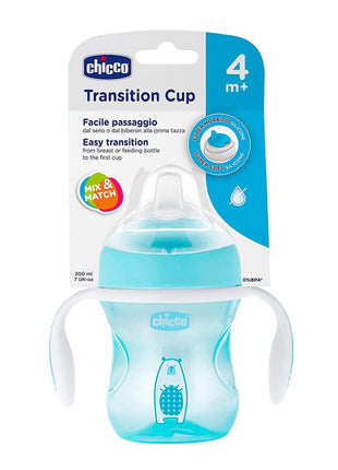 Vaso de transición 4 meses+  azul Chicco