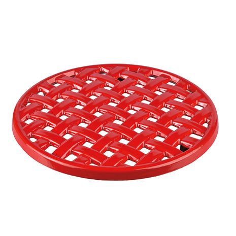 Salvamanteles de hierro fundido 20cm rojo. Kuchenprofi