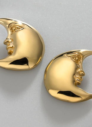 Sergio Bustamante Aretes Luna Mini. Dama