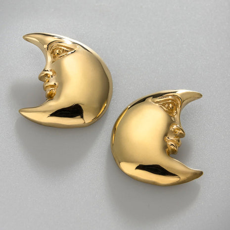 Sergio Bustamante Aretes Luna Mini. Dama