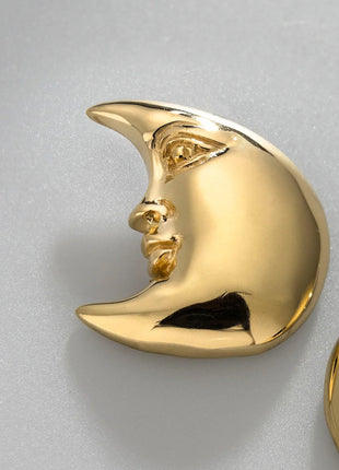Sergio Bustamante Aretes Luna Mini. Dama
