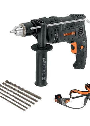 Combo Rotomartillo 650W con brocas y lentes de seguridad Truper