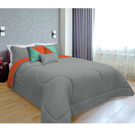 Set de Cama Colors Coral-gris King Size Spring Air