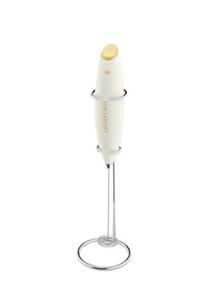 Cilio Espumador de leche 103182 blanco con soporte metálico