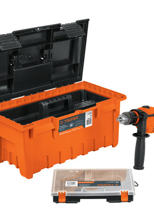 Rotomartillo 1/2" 650W, Caja para herramienta y Organizador Truper