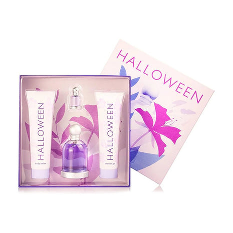 Jesus del Pozo Set 4 pizas Halloween edt 100 ml, Crema Corporal 150 ml, Gel Ducha 150 ml y Mini edt 4.5 ml Dama