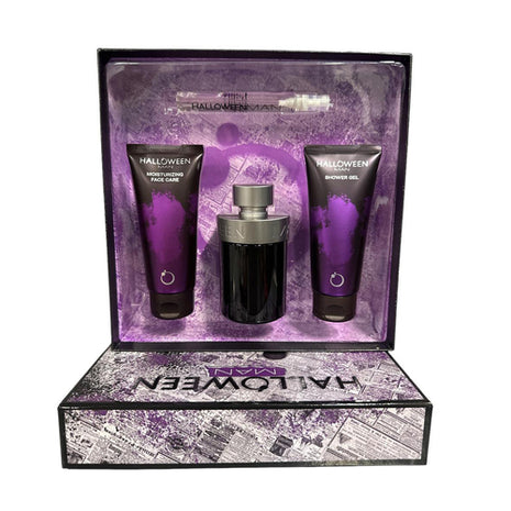 Jesus del Pozo Set 4 pzs Halloween Man EDT 125ml, face care 100ml, shower gel 100ml, mini EDT 10ml, caballero