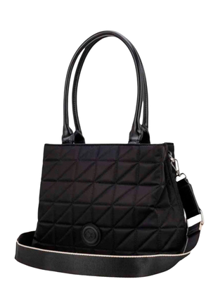 Cloe Bolsa Satchel Mediana Mod 2BLCI25320NEG Con Rubber Color Menta. Dama