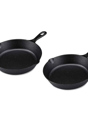 Vencor sartenes Mod. 1225016, color: negro de hierro fundido con 2 pzs de 26 cm