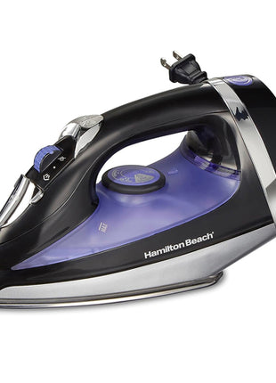 Hamilton Beach plancha de vapor Mod. 14214, color: negro, con cable retráctil