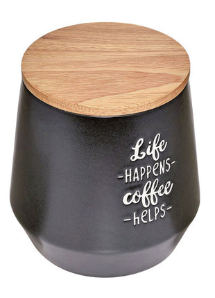 Cilio contenedor para café Mod. 152593, color: negro, de 1 ltr.