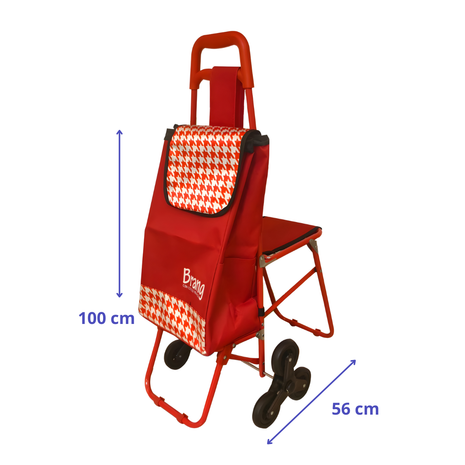 Carro de mandado con silla rojo 1635 Brang