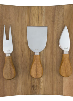 Juego de 3 cuchillos para queso con base 1795-16 Nuvo