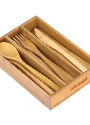 Juego de cubiertos de bambú reutilizables de 12 piezas Totally Bamboo