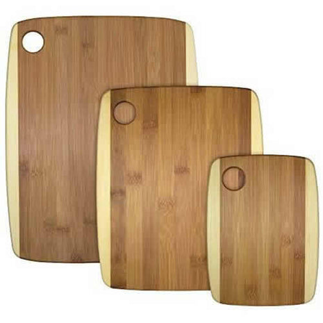 Set 3 tablas para cortar 2 tonos Totally Bamboo