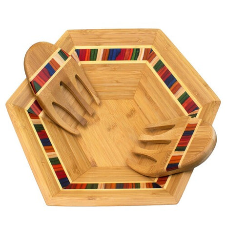 Totally Bamboo ensaladera Mod. 209571 con garras folclor