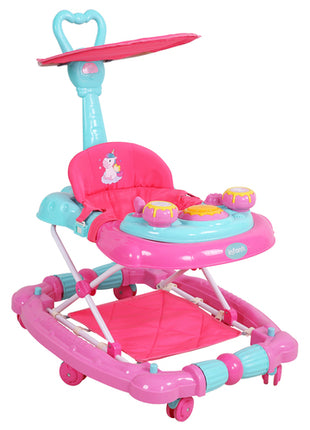 Infanti andadera unicornio Mod. 231YXG-326A-BLMAN, color: rosa