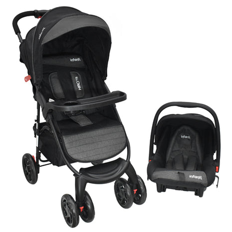 Infanti carriola 4 en 1 Mod. 233HC22BLK, color: negro, de hiro ts