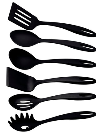 Tramontina Juego de utensilios Ability 25199009 negro de 6 piezas de nylon