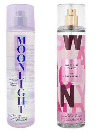 Ariana Grande KIT 2 Body Mist 236 ml C/U Moonlight-Sweet Like Candy. Dama
