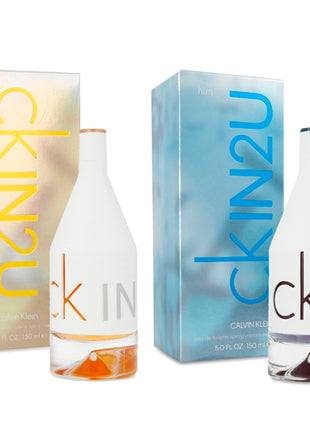 Combo Calvin Klein CKIN2U Dama CKIN2UHER150 150ml + CKIN2U Caballero CKIN2UHIM150 150ml