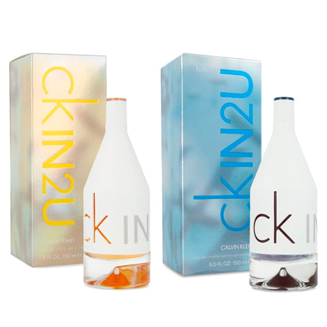Combo Calvin Klein CKIN2U Dama CKIN2UHER150 150ml + CKIN2U Caballero CKIN2UHIM150 150ml