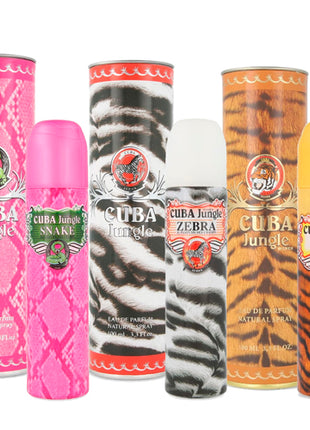 Combo Cuba Perfume Snake A41 100ml + Jungle 32464 100ml + Jungle Tiger ES276 100ml Dama