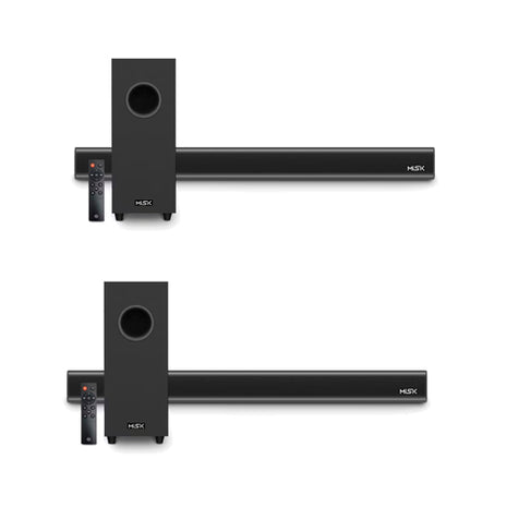 Combo Misik 2 Barras de Sonido Portátil 32" MSB566 Negro