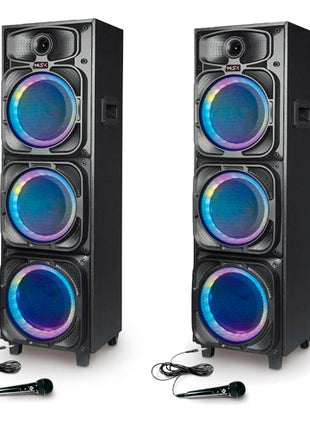 Combo Misik 2 Bocinas Unibody Portátil Negro- MB2308