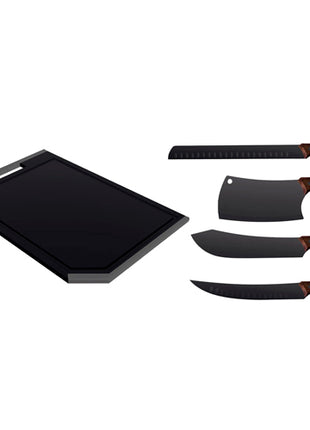 Combo Tramontina Cuchillo 22841110 + Cuchillo 22844110 + Cuchillo 22845107 + Cuchillo 22842112 + Tabla de corte 25058100