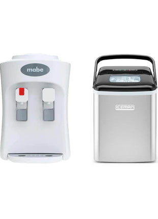 Combo Mabe Despachador de Agua EMM2PB + Iceman Máquina de Hielo RJ56-D-1-MX