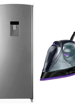 Combo Hisense Refrigerador 7 Pies RR63D6WGX + Taurus Plancha de Vapor Selene