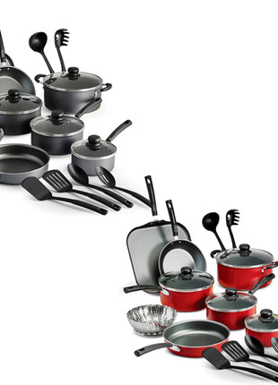 Combo Tramontina Batería de Cocina 18 Piezas 80119545 + Batería de Cocina 18 Piezas 80119567