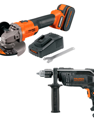 Combo Truper Esmeriladora ESMI-20 + Rotomartillo Industrial ROTO-1/2N6
