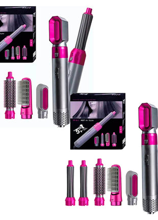 Combo Hot Airstyler 2 Cepillos Secador - CSC5 Plata 5 en 1