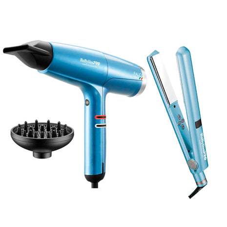 Combo BabylissPRO Secadora Profesional Falco - BAB8550ES + Alaciadora Digital 1" - BABNT2197TES