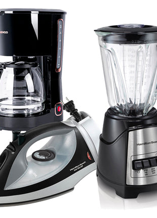 Combo Hamilton Beach Licuadora - 58148-MXR + Hamilton Beach Plancha de Vapor - 14210R + Daewoo Cafetera 12 tazas - DCM-1884