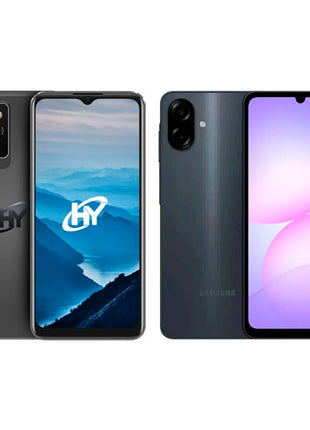 Combo Samsung Celular Galaxy A07, Negro, Dual SIM, 128GB, 4GB RAM | HY65PA1402NABK + Hyundai Celular HYLine PRO 6.51” 128GB Negro | A07-NG-4-128