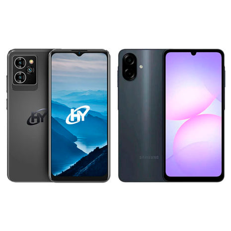 Combo Samsung Celular Galaxy A07, Negro, Dual SIM, 128GB, 4GB RAM | HY65PA1402NABK + Hyundai Celular HYLine PRO 6.51” 128GB Negro | A07-NG-4-128