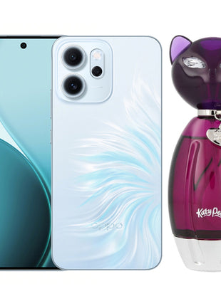 Combo Oppo Smartphone Reno14 F 5G Azul de 256GB - CPH2743 + Katy Perry Purrs EDP 100ml Dama - PURRS100