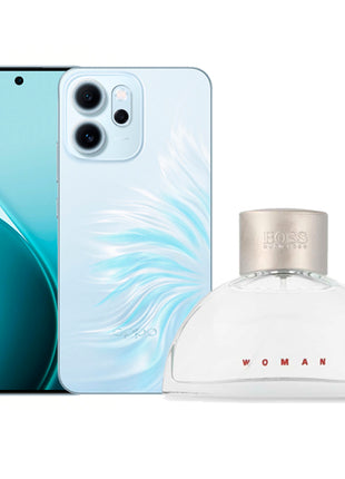 Combo Oppo Smartphone Reno14 F 5G Azul de 256GB - CPH2743 + Hugo Boss Perfume Woman EDP 90ml - HBW-989