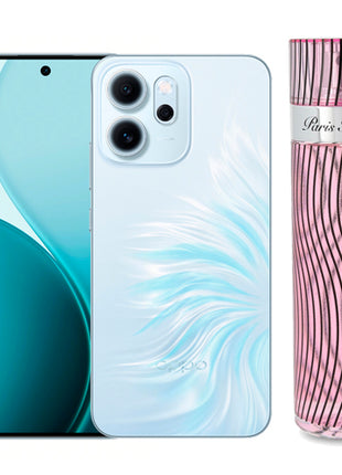 Combo Opp Smartphone Reno14 F 5G Azul de 256GB - CPH2743 + Paris Hilton Perfume Dama 100ml - PHD100