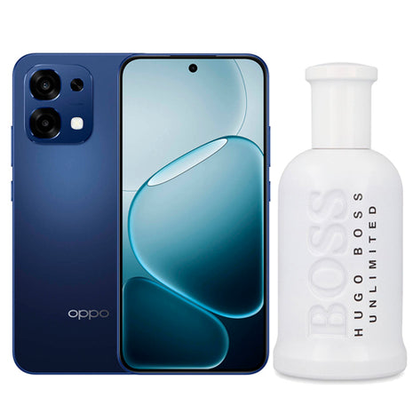 Combo Oppo Smartphone A6 Pro 5G Azul de 256GB - CPH2781 + Hugo Boss Perfume Boss Bottled Unlimited 100ml - BOTTLEDUNLIMITED100