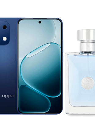 Combo Oppo Smartphone A6 Pro 5G Azul de 256GB - CPH2781 + Versace Loción Pour Homme 100ml - VM 100