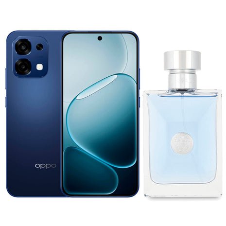 Combo Oppo Smartphone A6 Pro 5G Azul de 256GB - CPH2781 + Versace Loción Pour Homme 100ml - VM 100