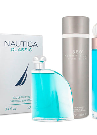 Combo Nautica Perfume NAUTCLASSIC100 100ml Caballero + Perry Ellis Perfume 360MEN 100ml Caballero