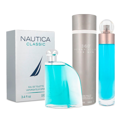 Combo Nautica Perfume NAUTCLASSIC100 100ml Caballero + Perry Ellis Perfume 360MEN 100ml Caballero