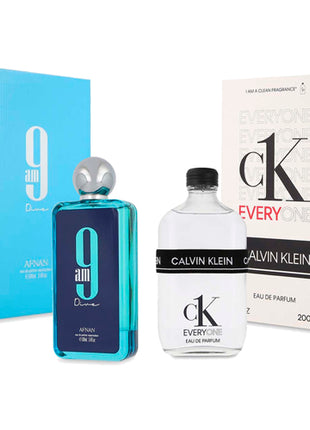 Combo Calvin Klein Perfume CKEVO-172 200ml Unisex + Afnan Perfume AFN9DIVE 9AM Unisex