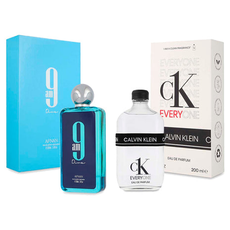 Combo Calvin Klein Perfume CKEVO-172 200ml Unisex + Afnan Perfume AFN9DIVE 9AM Unisex