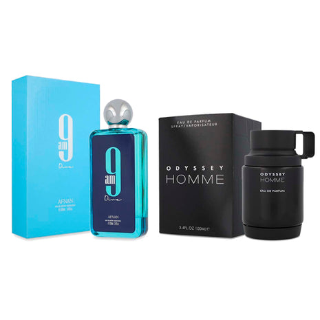 Combo Armaf Perfume AROHO-313 Odyssey Caballero + Afnan Perfume AFN9DIVE 9AM Dive Caballero
